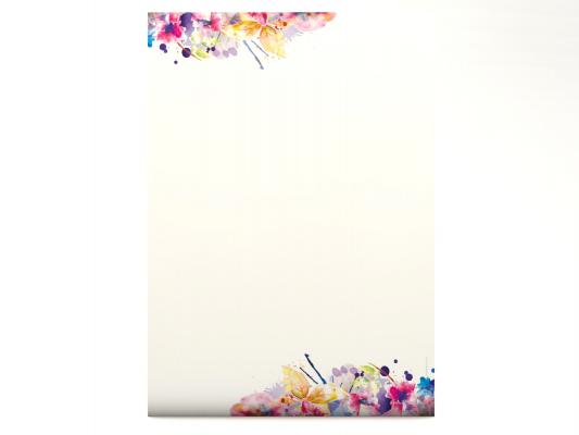 Motivpapier Farbenfrohe Blumen Briefpapier mit Motiv