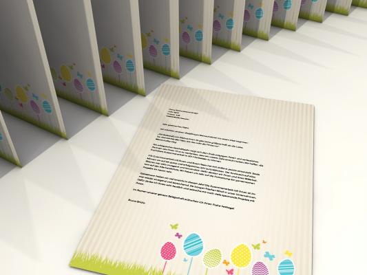 Stationery Colourful Easter Meadow Writing paper