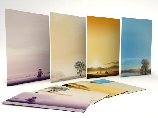 Motivpapier-SET Herbstmorgen 120-teilig