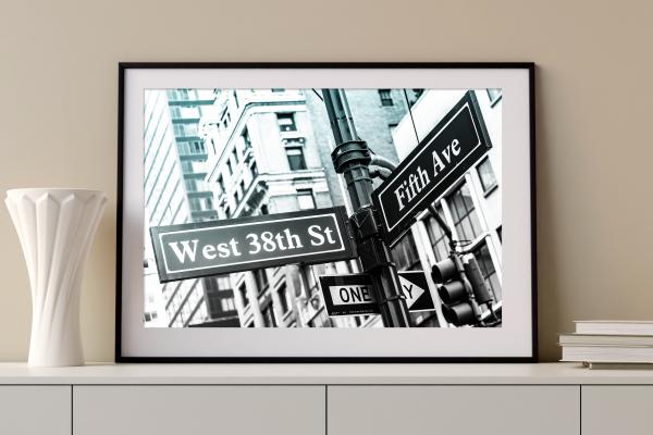 New York "West 38th/5th Avenue" Poster