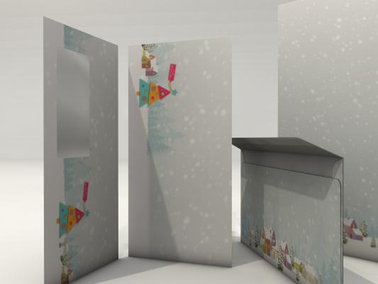 Christmas Stationery Buntes Tannenbäumchen Writing paper