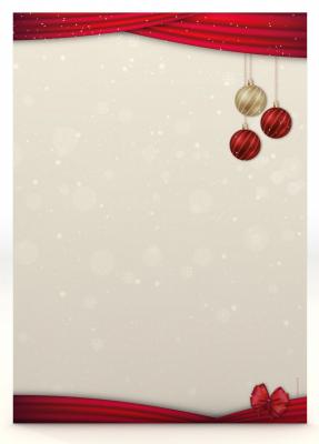 Weihnachtsbriefpapier Heiligabend Briefpapier mit Motiv
