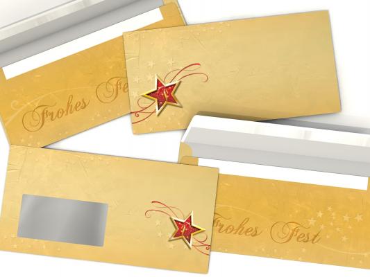 Weihnachtsbriefpapier mit Motiv Frohes Fest Briefpapier mit Motiv