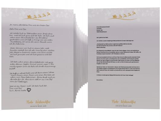 Weihnachtliches Motivpapier yyyy Briefpapier mit Motiv