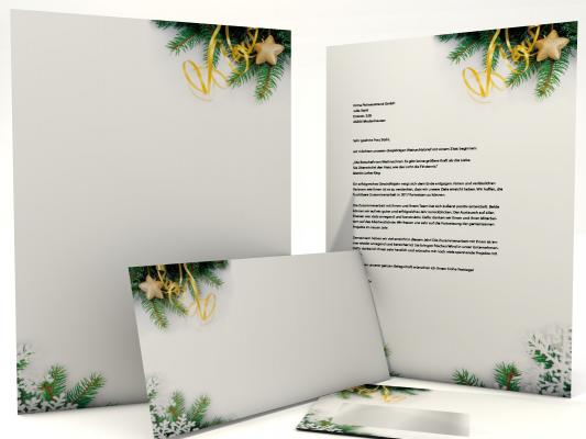 Christmas Stationery Fir Branches Writing paper