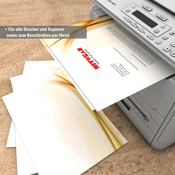 Gesamtansicht Ambiance Motivpapier-Serie mit elegantem Briefpapier und passendem Kuvert
