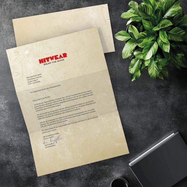 Passender DIN-LANG-Briefumschlag zum Motiv Structure Beige
