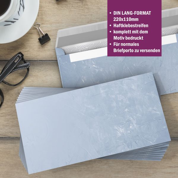 Motivpapier Structure Blau DIN A4 – Briefpapier mit Kuverts