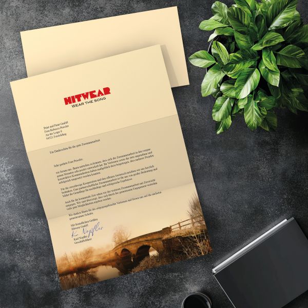 Passender DIN-LANG-Briefumschlag zum Motiv Poetische Brücke