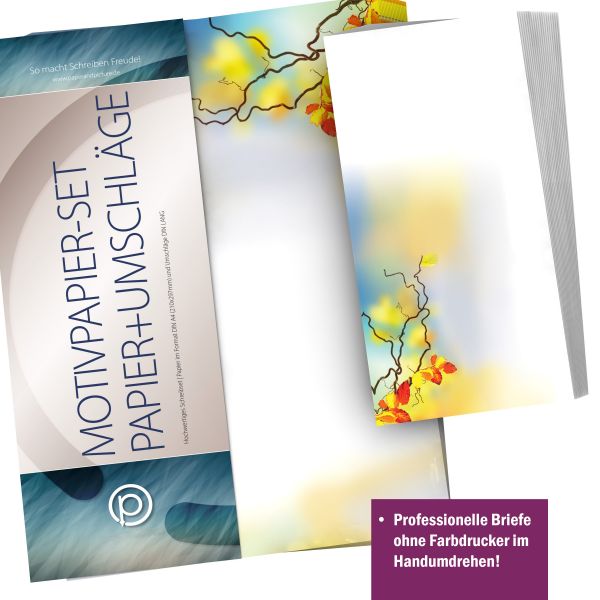 Personalised address labels in the Colourful Autumn design