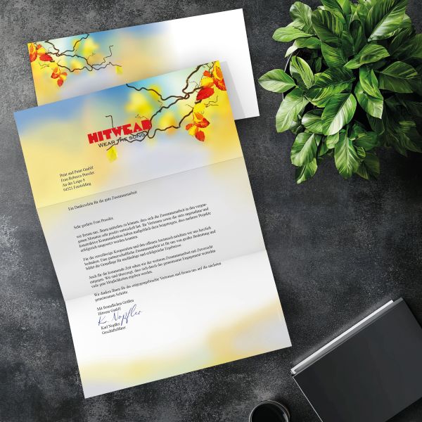 Matching DL envelope for the Colourful Autumn design