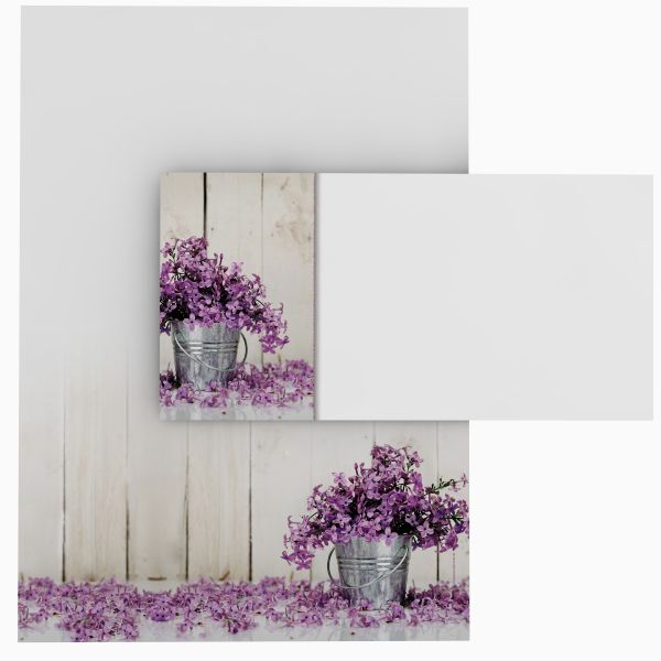 Motivpapier Fleur de Savon DIN A4 – Briefpapier mit Kuverts mit/ohne Fenster