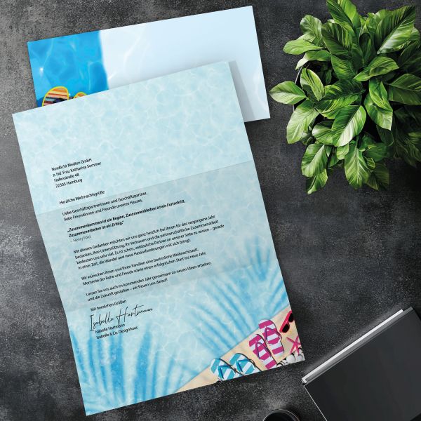 Passender DIN-LANG-Briefumschlag zum Motiv Sommer-Feeling