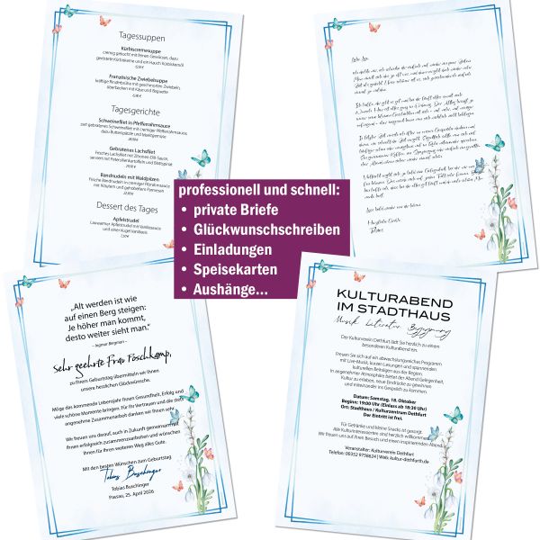 Motivpapier Frühlingsgefühle DIN A4 – Briefpapier mit Kuverts