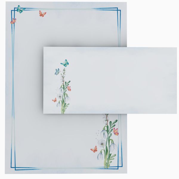 Motivpapier Frühlingsgefühle DIN A4 – Briefpapier mit Kuverts