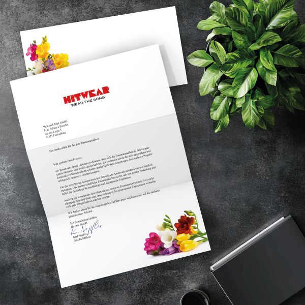 Passender DIN-LANG-Briefumschlag zum Motiv Freesien