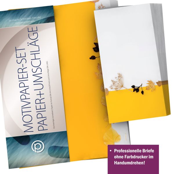 Personalisierbare Adressetiketten im Design Herbstliches Farbenspiel