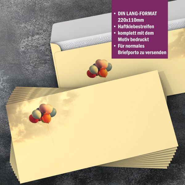 Motivpapier End of Summer DIN A4 – Briefpapier mit Kuverts mit/ohne Fenster
