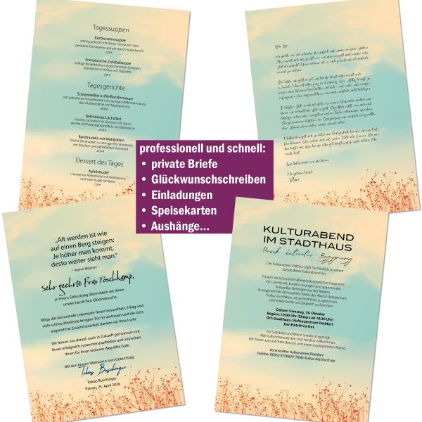 Summer Sky A4 Writing Paper – Stationery with envelopes