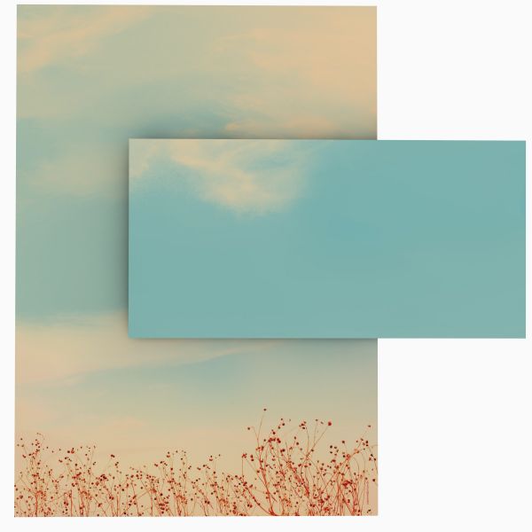 Summer Sky A4 Writing Paper – Stationery with envelopes