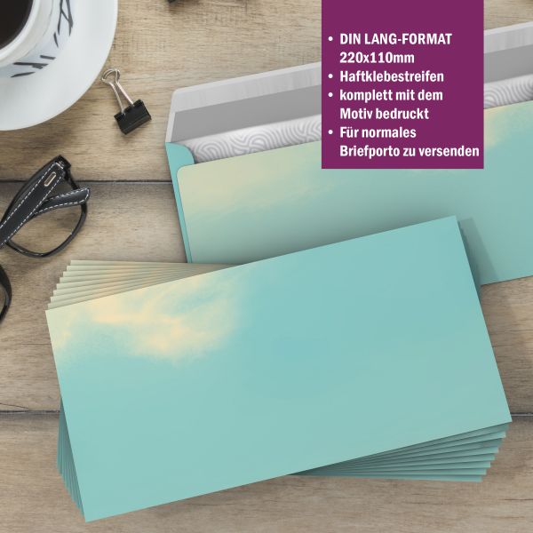 Summer Sky A4 Writing Paper – Stationery with envelopes