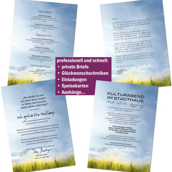 Motivpapier Jever DIN A4 – Briefpapier mit Kuverts