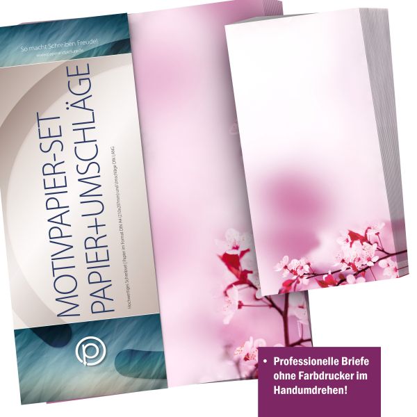 Personalised address labels in the Cherry Blossoms design