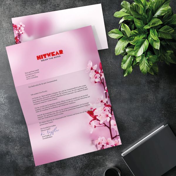 Matching DL envelope for the Cherry Blossoms design