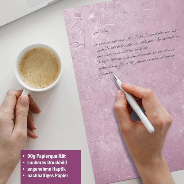 Structure Lilac stationery collection with paper, envelopes and labels