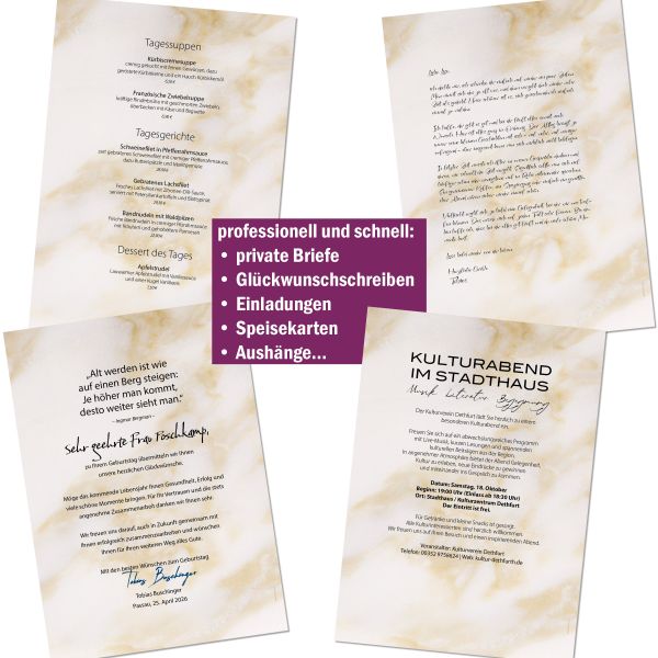 Marble A4 Writing Paper – Stationery with envelopes