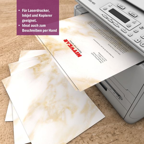Marble A4 Writing Paper – Stationery with envelopes