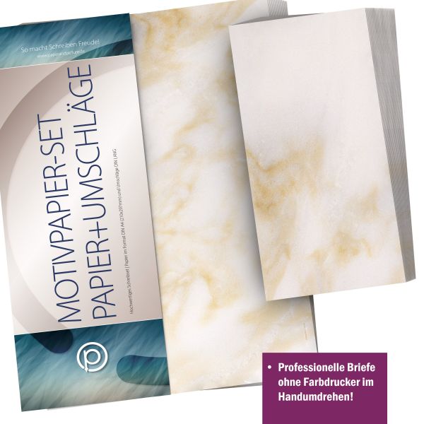 Personalised address labels in the Marble design