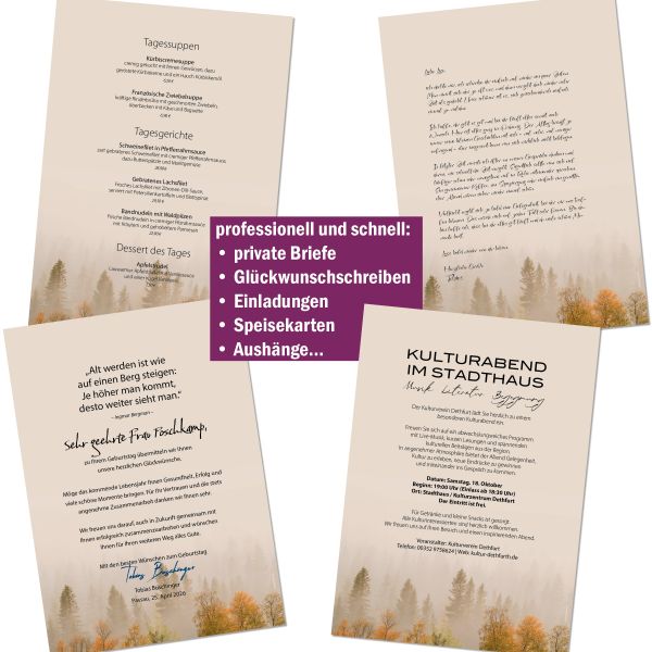 Misty Forest A4 Writing Paper – Stationery with envelopes