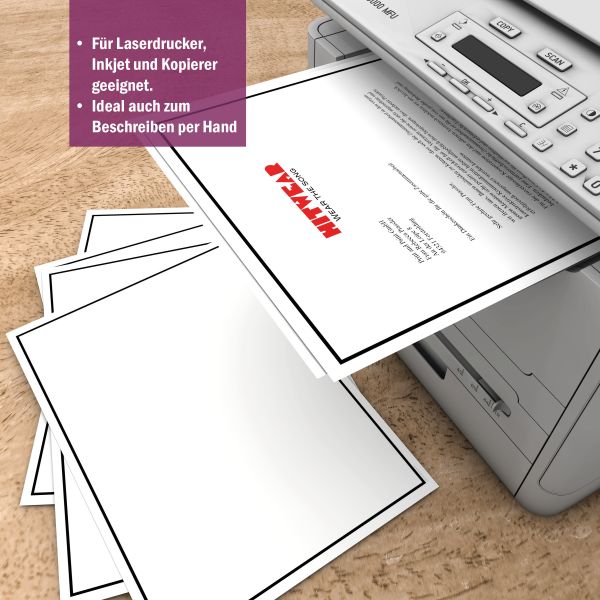 Trauerpapier Trauerrand DIN A4 – Briefpapier für Trauer- und Beileidspost | mit Kuverts
