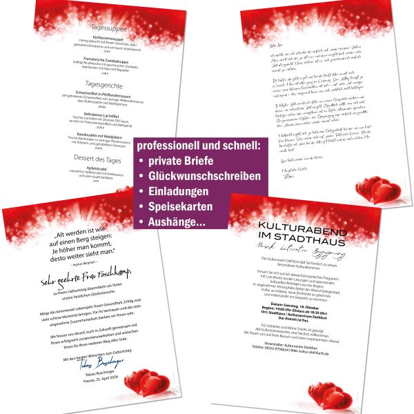 I Love You A4 Writing Paper – Stationery with envelopes
