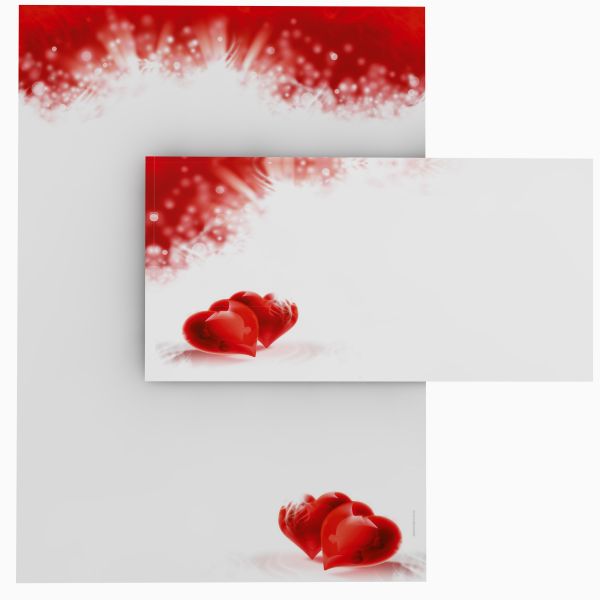 I Love You A4 Writing Paper – Stationery with envelopes