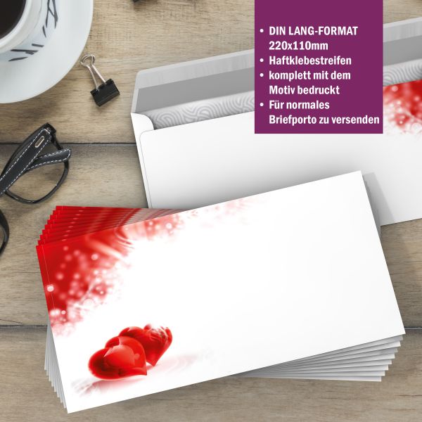 I Love You A4 Writing Paper – Stationery with envelopes