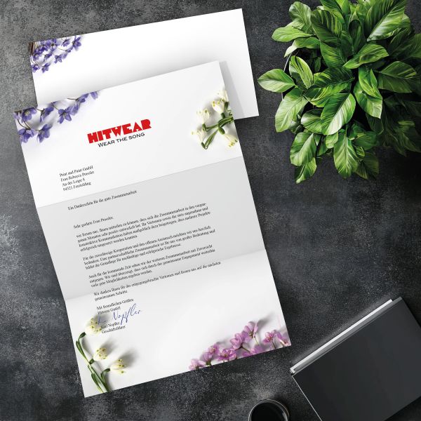 Matching DL envelope for the Spring Flowers design