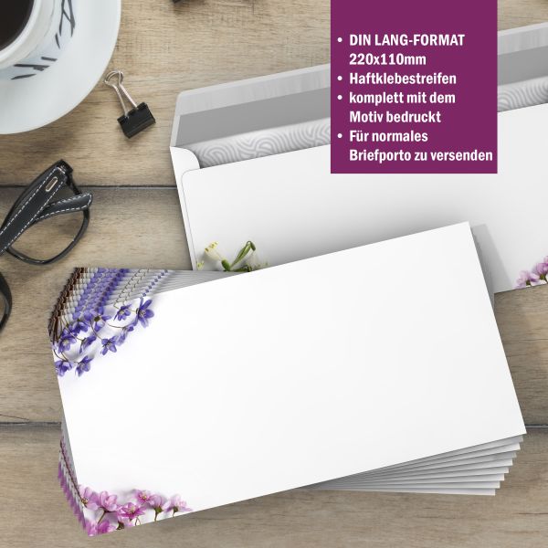 Spring Flowers A4 Writing Paper – Stationery with envelopes
