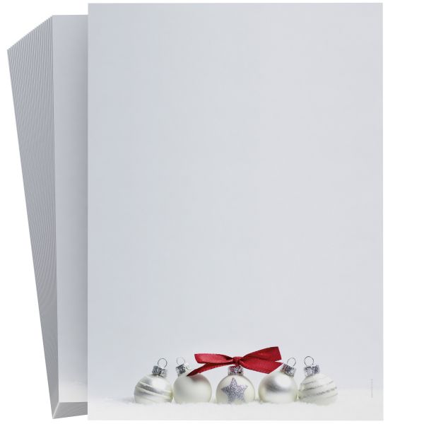 Premium Pure SIlver Christmas stationery for the holidays