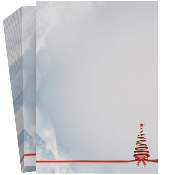 Festliches Weihnachtsbriefpapier Weihnachtsbaum für private Weihnachtsgrüße