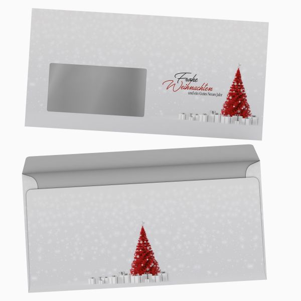 Weihnachtsbriefpapier Weihnachtstraum mit Fensterkuverts