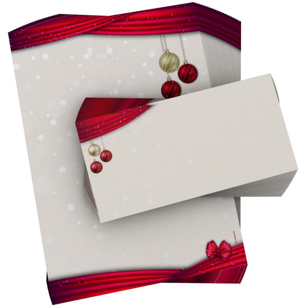Stimmungsvolles Weihnachtsbriefpapier Heiligabend für geschäftliche Grüße und Firmen