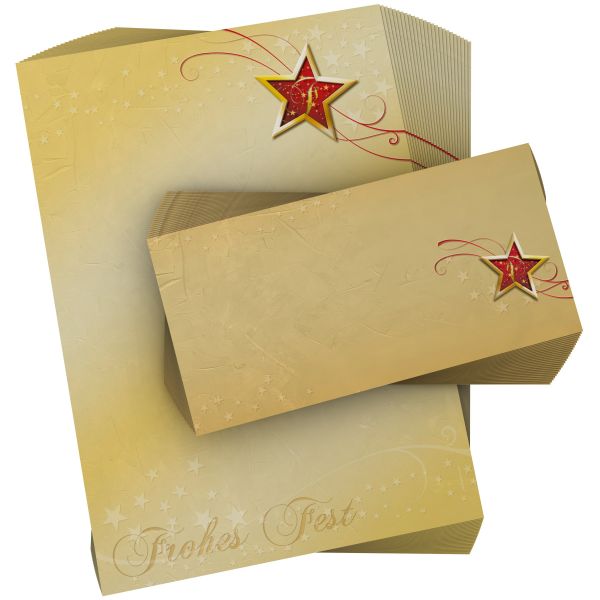 Atmospheric Happy Christmas Days Christmas stationery for corporate holiday mailings