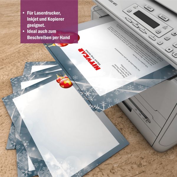 Christmas letter paper Christmas World for business and private use