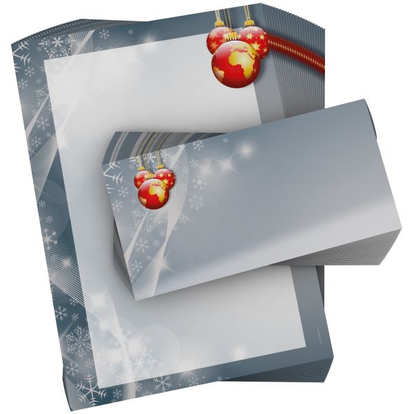 Atmospheric Christmas World Christmas stationery for corporate holiday mailings