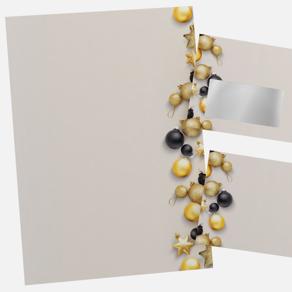 Festliches Weihnachtsbriefpapier mit Motiv Excelsior WHITE +++neu in DIN A4