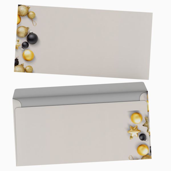 Weihnachtsbriefpapier Excelsior WHITE +++neu mit Kuverts ohne Fenster