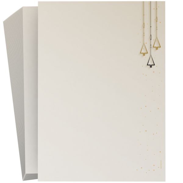 Festliches Weihnachtsbriefpapier Weihnachtsschmuck für private Weihnachtsgrüße