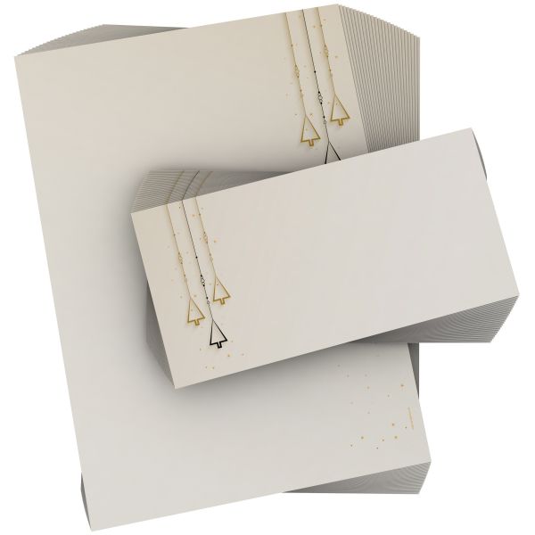 Stimmungsvolles Weihnachtsbriefpapier Weihnachtsschmuck für geschäftliche Grüße und Firmen